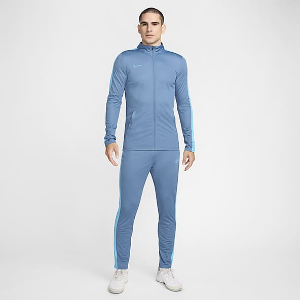 Mens nike blue tracksuit hotsell
